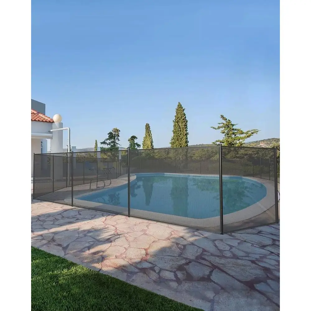 

In-Ground Pool Fence Kit: DIY Install, 4ft x 48ft, Safe PVC Mesh Barrier for Kids and Pets