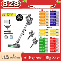 Proscenic P13 45Kpa Suction Cordless Vacuum Cleaner Stick Vacuum with Green Light Led Display, Max 45Mins Runtime 1.2L Dustbin