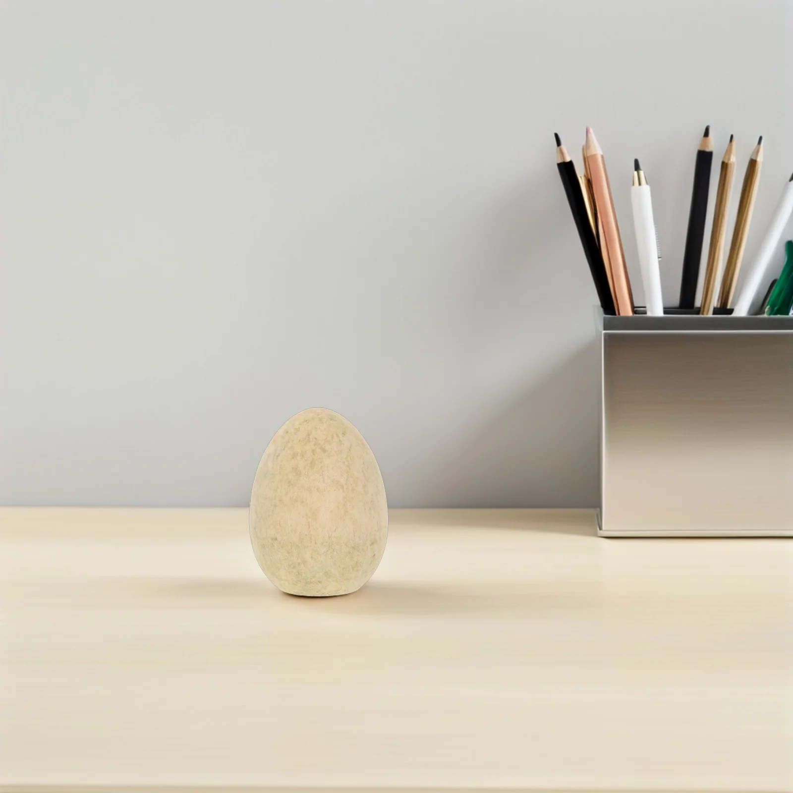 

10 pcs Hand-Painted Wood Eggs Unfinished Diy Wooden Egg Shape Painting For Kids Graffiti Easter Craft Project Handicraft