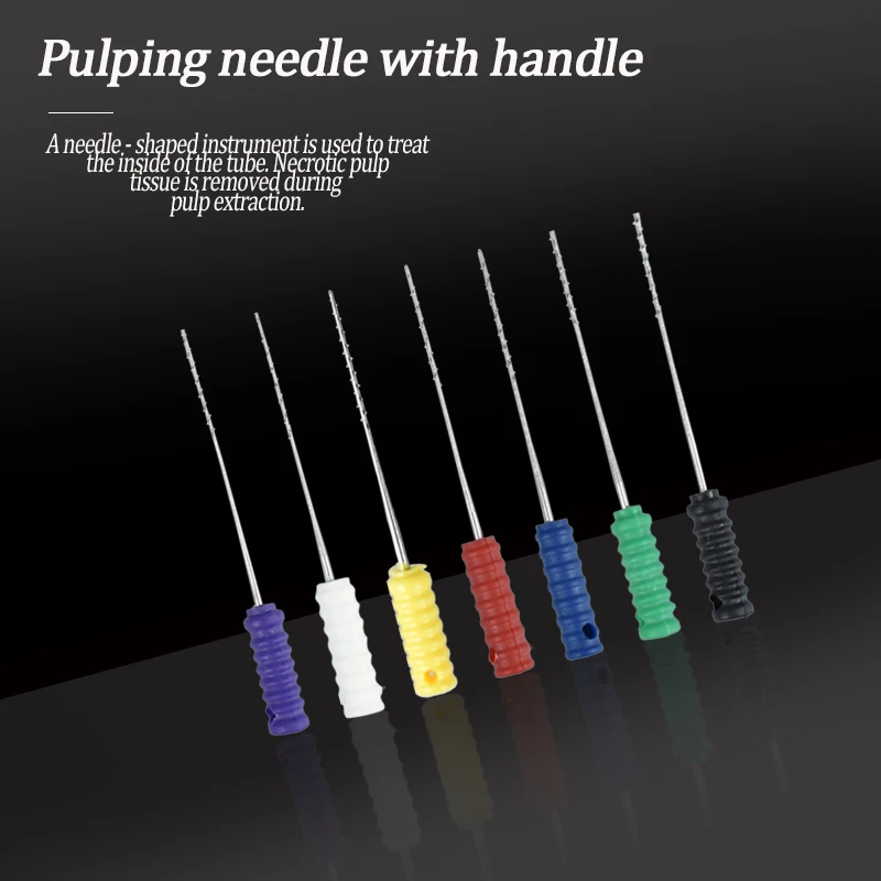 High-Quality Dental Square Broaches - 21/25mm Root Canal Cleaning Needles for Effective Dental Care!