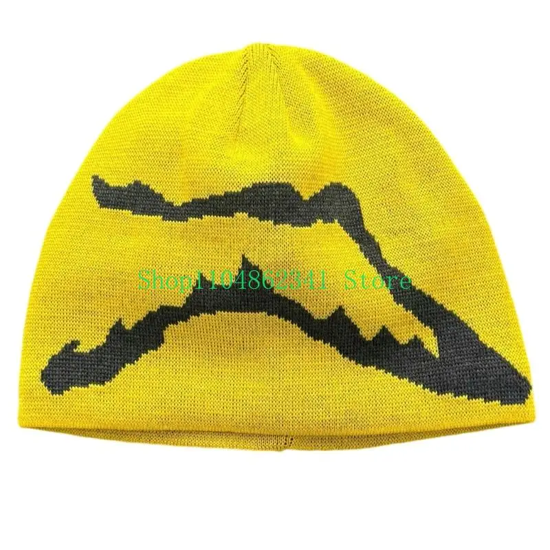 652F Fashion Knit Skull Cap For Women Men Unsiex Jacquard Turban Hat For Daily Outfit