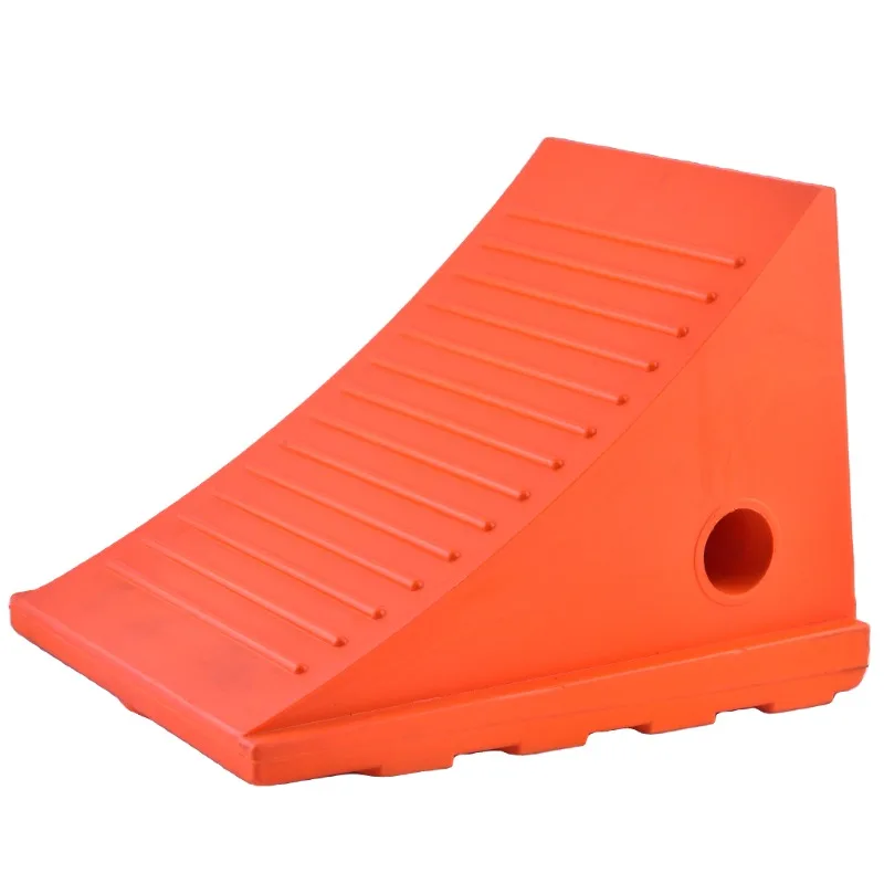 

Heavy vehicle tire parking safety wheel block