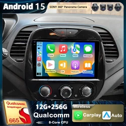 Android 15 For Renault Kaptur Captur 2016- 2019 2K QLED Android Car Radio Multimedia Video Player GPS Stereo CarPlay Navigation