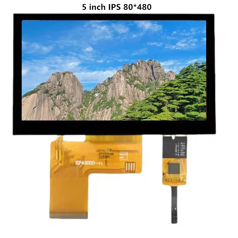 Módulo de exibição LCD TFT de 5 polegadas 800 * 480 RGB IPS 40Pin Display de alta definição com toque