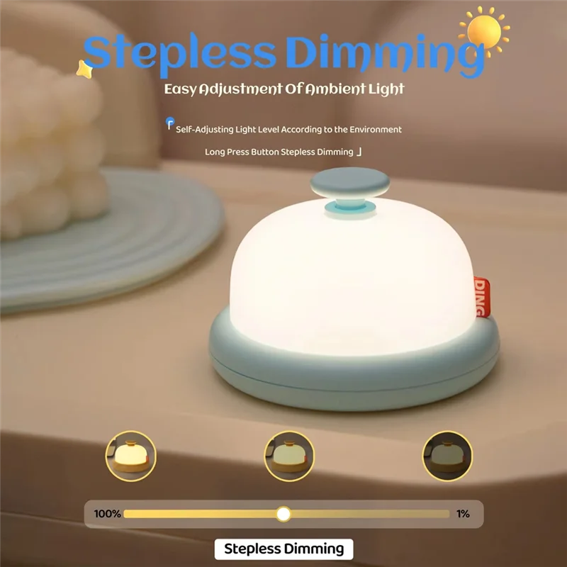 

PORK-Night Light — милая перезаряжаемая через USB портативная лампа для настольного компьютера, идеальный детский подарок на день рождения, детский ночник