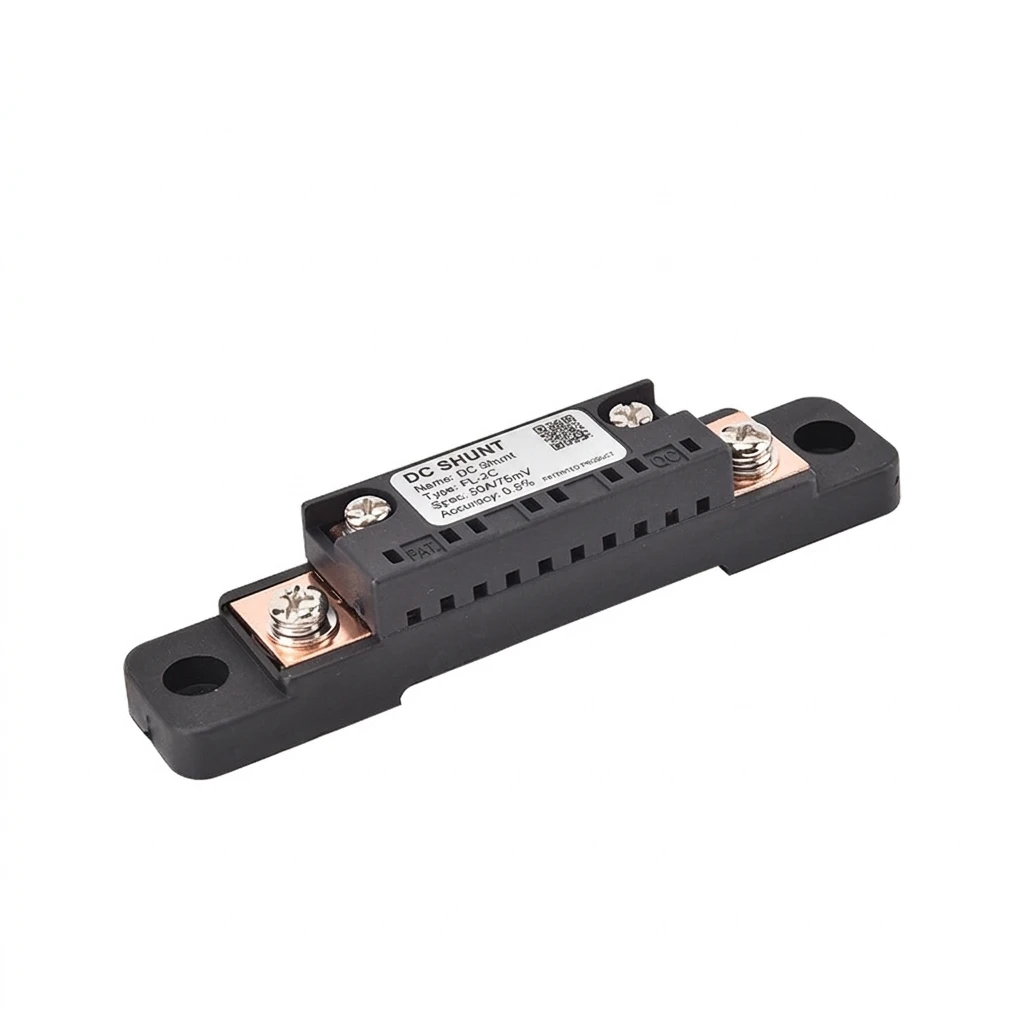YGTITAN DC Shunt Resistor, FL-2C 75mV Current Divider for Ammeter, 10A to 750A High Precision Copper Shunt