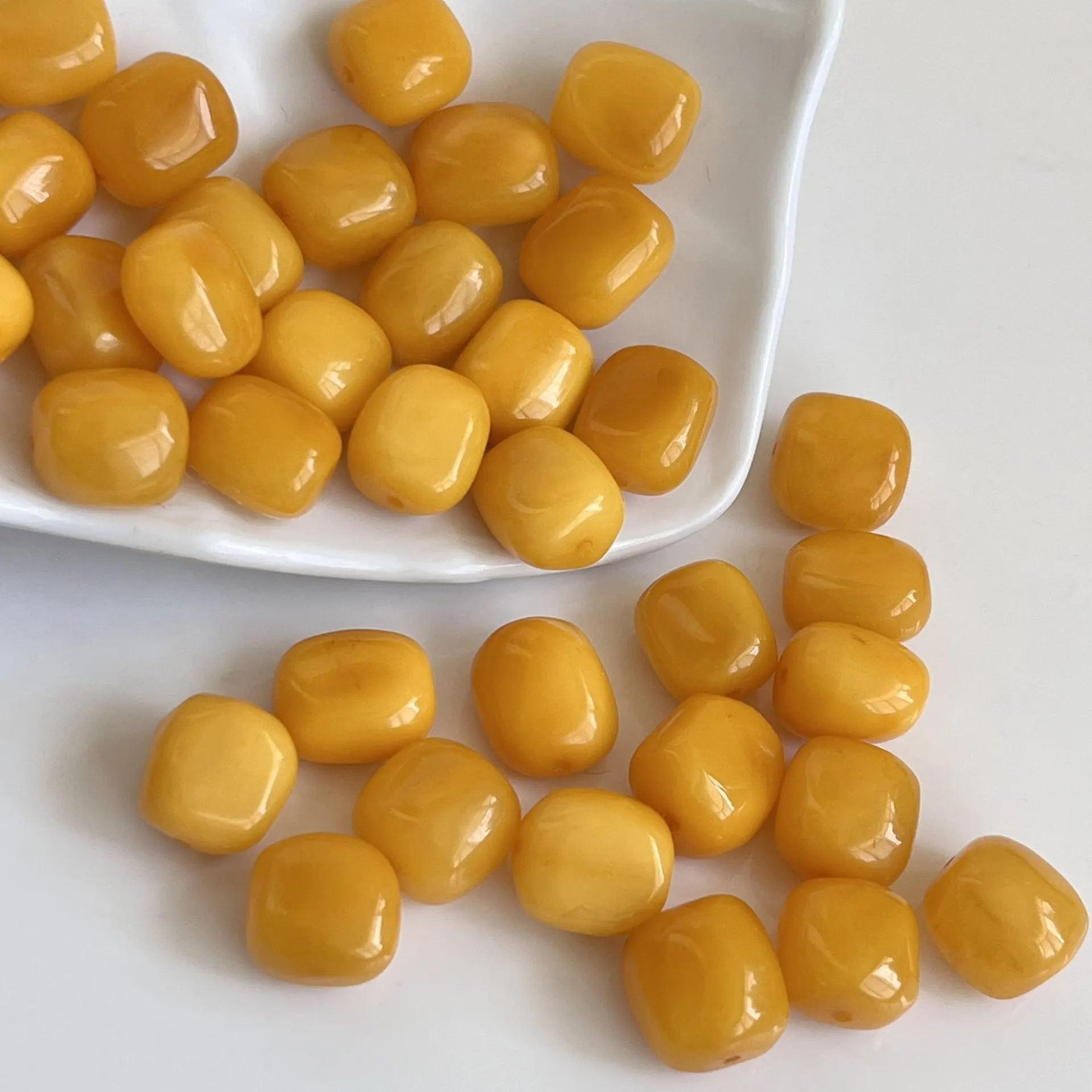 

8*10mm Natural Baltic Amber Beads For Jewelry Making Diy Bracelet Necklace Islamic Tasbih Muslim Rosary Beads Accessories