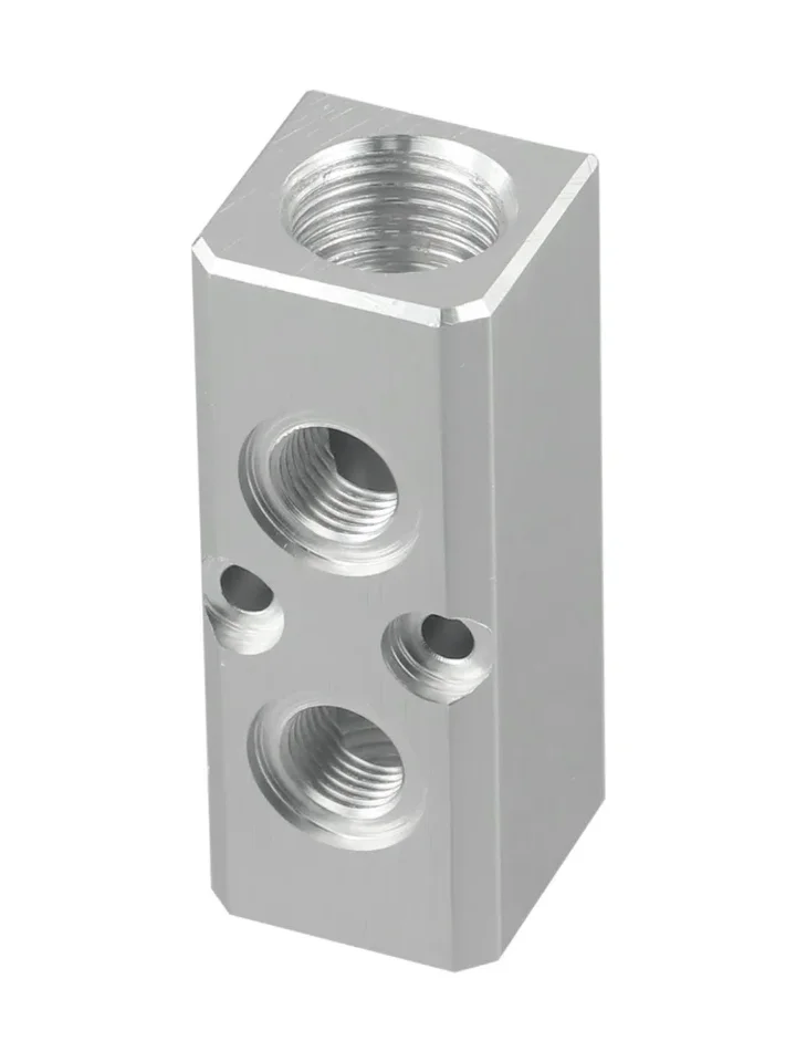 Séparateur De Connecteur Bloc Distribution Air Collecteur Pneumatique - Entrée G1/2 Sortie G1/4 30x30mm (SY30-02-4F)