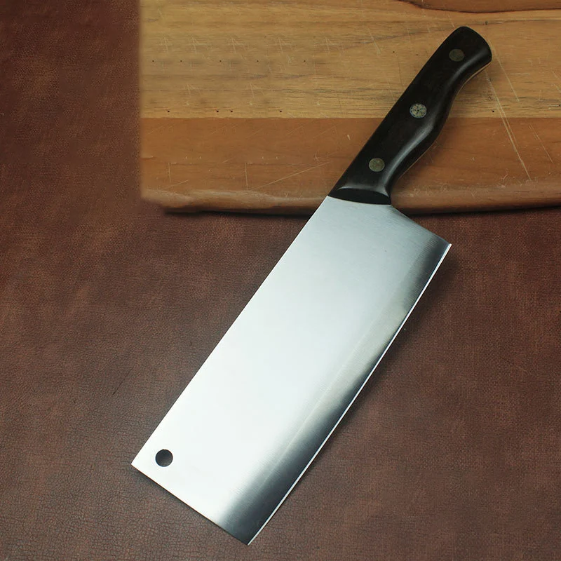 

7 Inch Nakiri Knife Welding DC53 Mode Steel Blade Ebony Handle Chef Cutting Vegetables Cleaver Meat Kitchen Knife China Messer