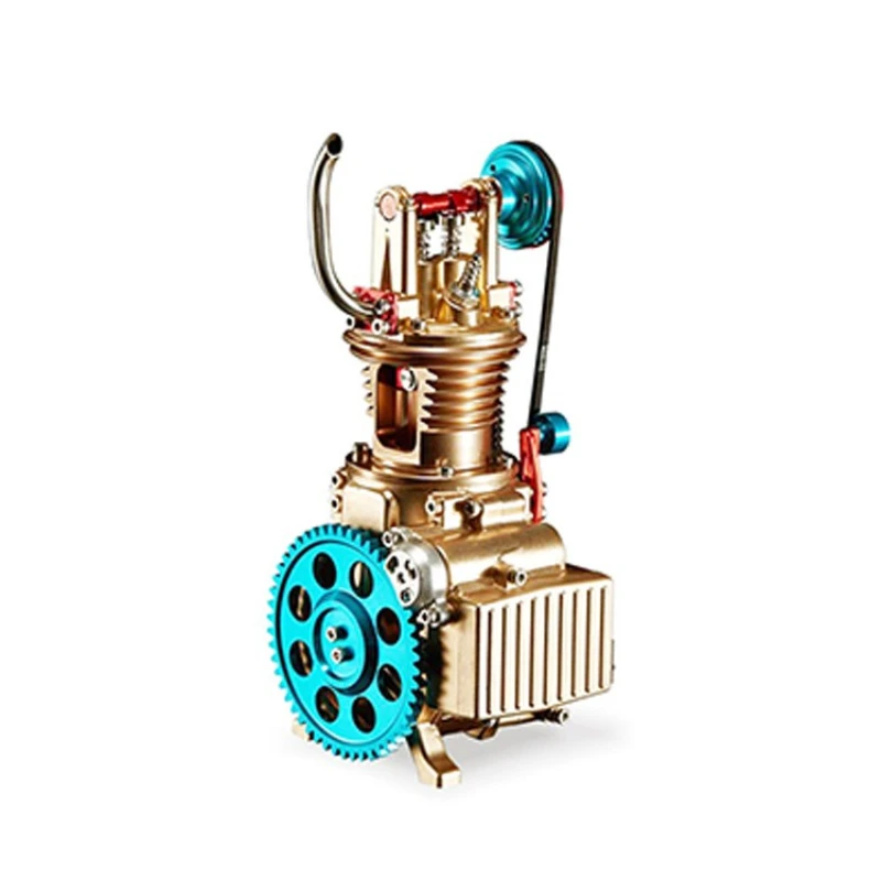 Assembled with a miniature single-cylinder engine model
