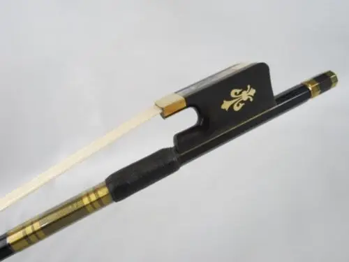 

New cello bow.strong black Carbon fiber CELLO bow 4/4,ebony frog