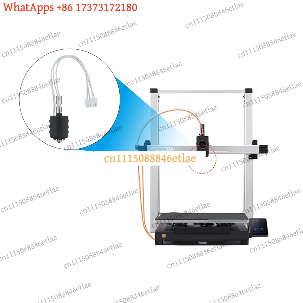 Hot End Kit for Kobra 3 Max Nozzleless Heatsink Heating Element Silicone Sleeve, Replacement Parts