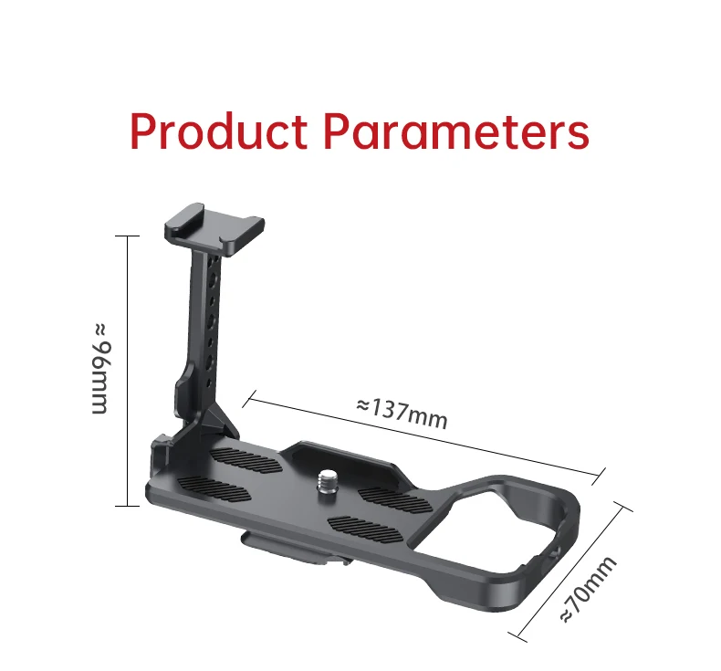 FALCAM F22&F38 Quick Release L-Bracket Plate Hand Grip with Cold Shoe For Sony A7M4 A7S3 Camera 2976