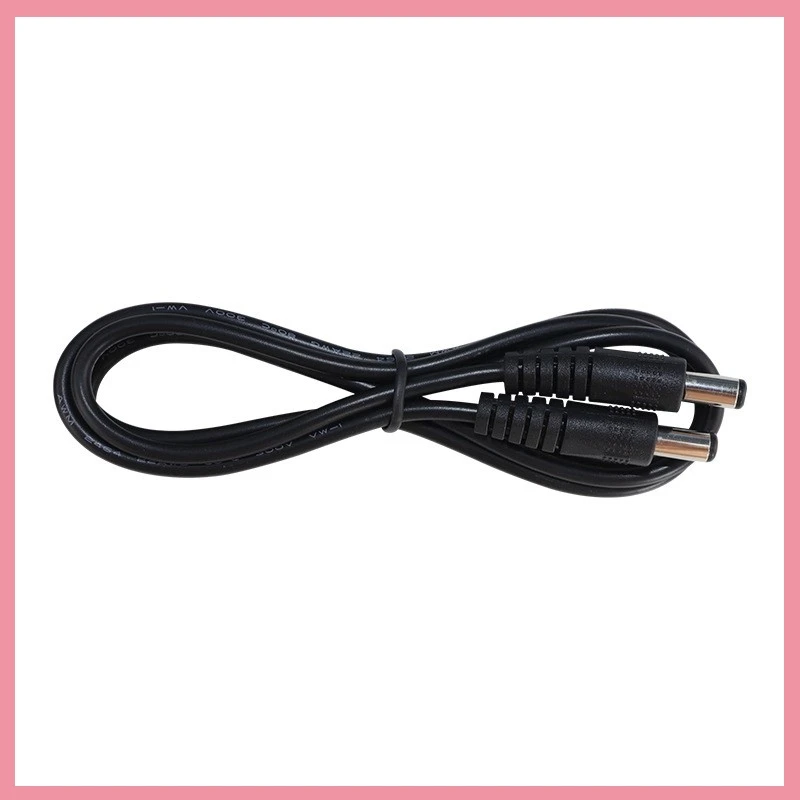 0.25m/0.5m/1m/2m DC Power Cable Plug 5.5 x 2.1mm Male To Male CCTV Adapter Connector Cable 12V Power Extension Cords B6
