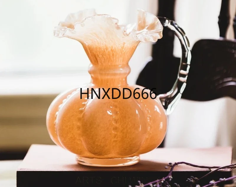 

Medieval decorative flower ware, living room dining table ornament, flower arrangement, premium retro glass vase