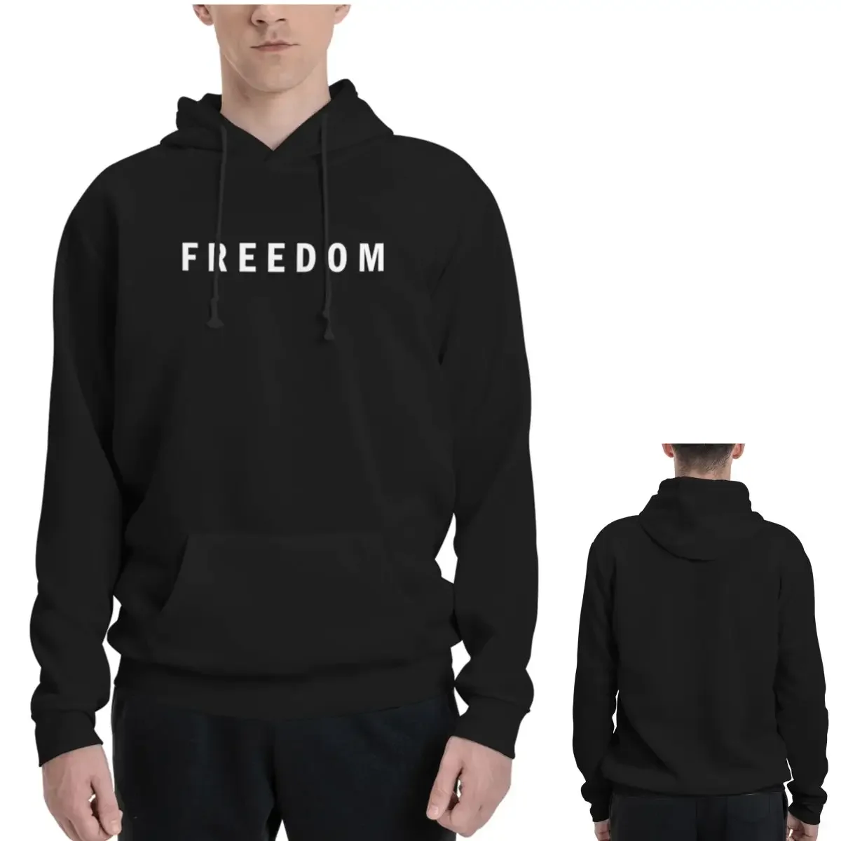 

Свобода Смелая типография Чарли Кирк Толстовки с капюшоном для мужчин и женщин Повседневный пуловер Толстовка с длинными рукавами Одежда Осень Зима