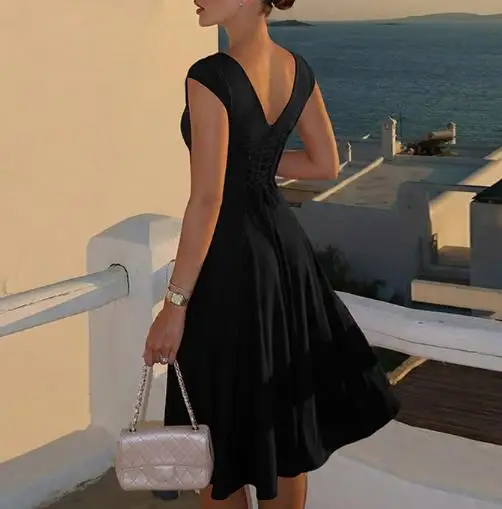 

2026 Summer Casual Elegant Sexy Style Solid Color Back Strap Tight Dress New Fashion Zipper Shoulder Strap Long Dress