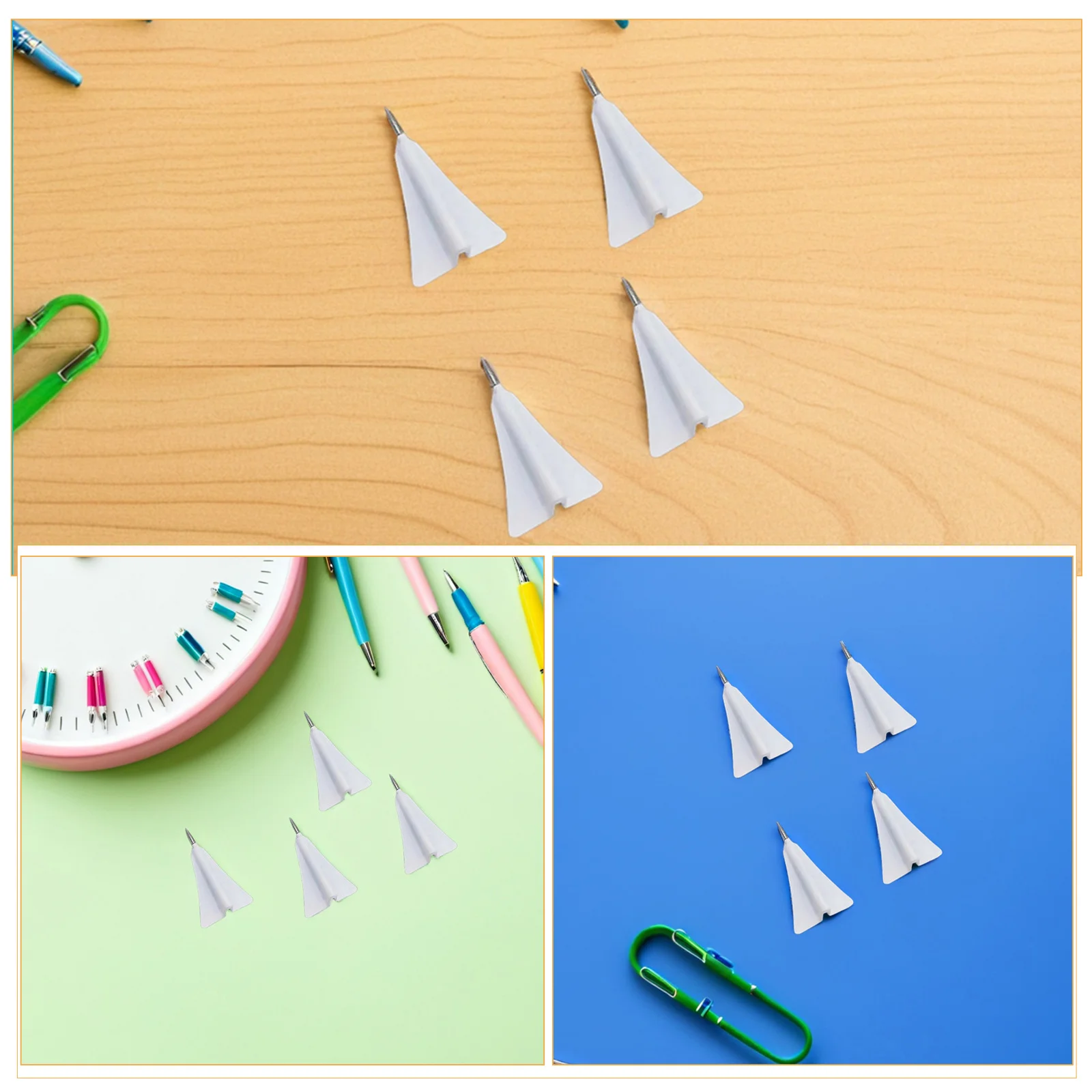 18Pcs Airplane Shaped Push Pins Cute Thumb Tacks for Notice Board Craft Display Corkboard Decorations Soft Board Pins