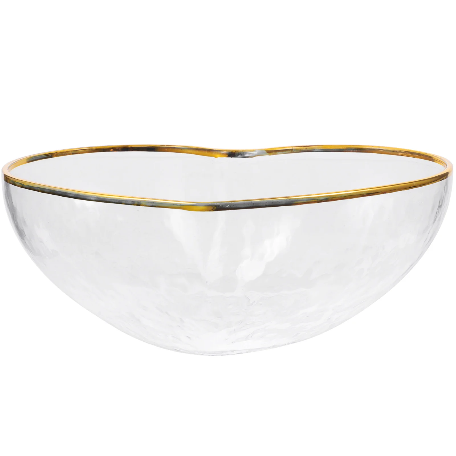 

1Pcs Transparent Glass Bowl Love Shape Stylish Heart Shaped Salad Fruit Storage Dessert Kitchen Use Transparent Glass Bowl