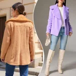 

Women's Winter Coats 2025 Plush Faux Fur Lapel Long Sleeve Button Front Loose Fit Coat Soft Cozy Daily Embrace