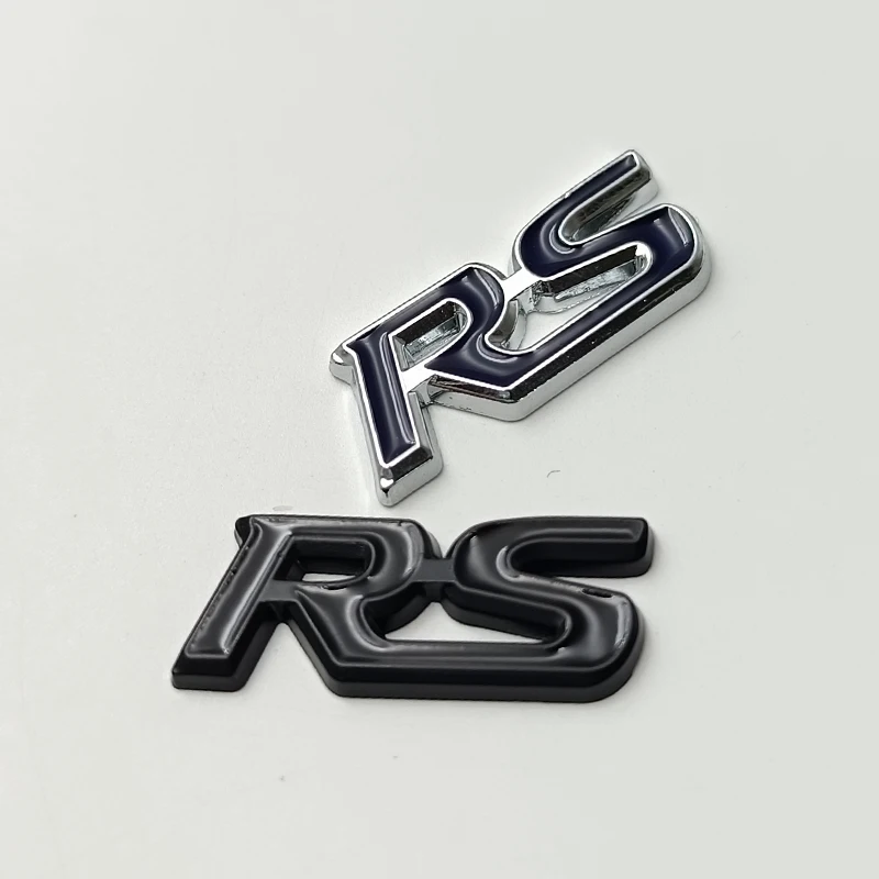 3d Metal RS Logo Badge Decal Car Steering Wheel Emblem For For Honda RS FIT Jazz Civic HRV Jade Front RS Emblem Car Acceessories image 5