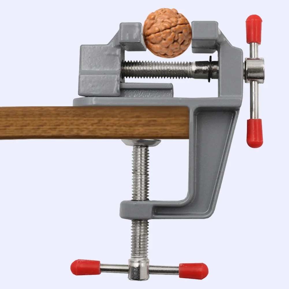 Mini morsa da banco Morsetto da tavolo Vite Stampo artigianale fai-da-te Strumento di riparazione fisso Piccolo morsa da banco per creazione di gioielli Elettronica Piccolo hobby