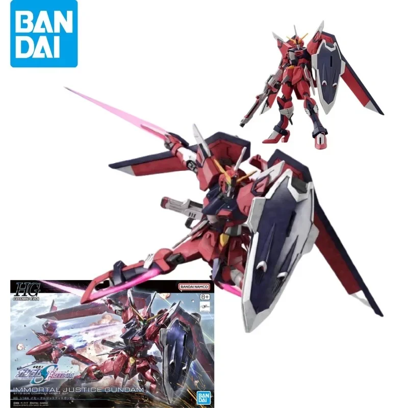 

Bandai Original In Stock Gundam HG 1/144 Anime Model FREEDOM IMMORTAL JUSTICE Gundam Action Figure Toys For Boys Girls Kids Gift