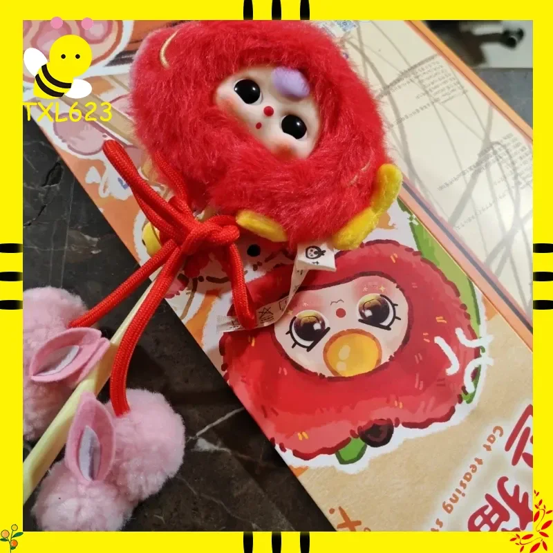 

Оригинальный интерактивный колокольчик, 2025 г., игрушка-колокольчик для кошек, три кота, слепая коробка, подарок для любителей домашних животных, модная слепая коробка