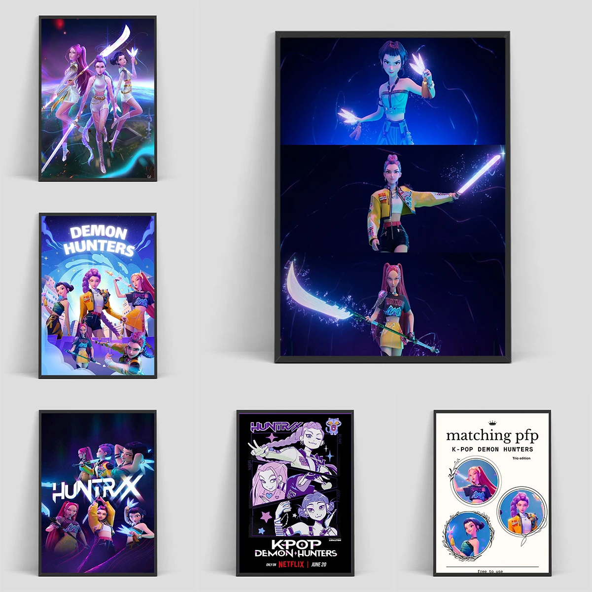 

Popular Movie Anime KPop D-demon H-hunters Poster High Quality Dorm Living Room Aesthetic Wall Decoration Painting