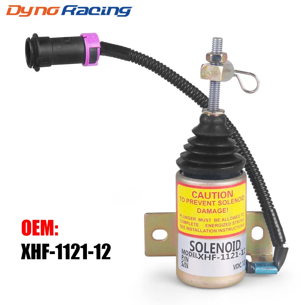 12V Fuel Shut Off Stop Solenoid Valve Oil-Stop Electromagnetic Valve XHF-1121-12 Fuel Shutdown Solenoid