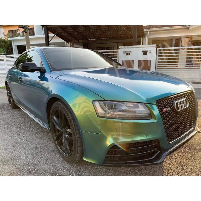 Chameleon Candy Metallic Candy Green Tiffany Vinyl Wrap film wrapping film bright 152*18m quality Warranty covering film voiture