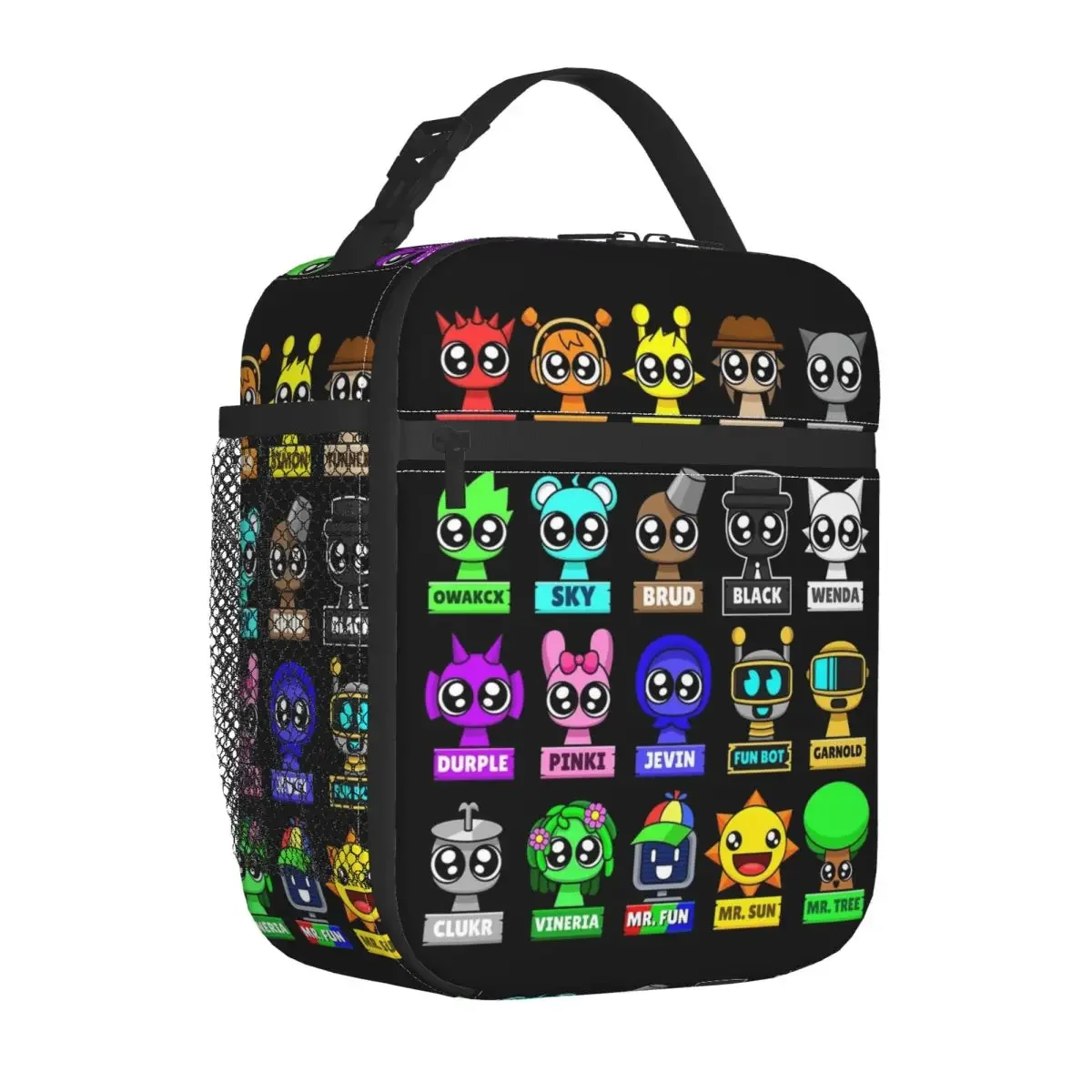 

All Incredibox Sprunki Cute Characters Insulated Lunch Bag Thermal Lunch Container Portable Tote Lunch Box Bento Pouch School