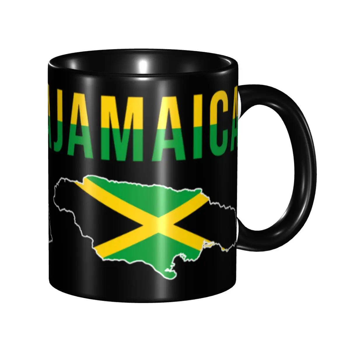 Jamaica Flag Map Mugs Customized Jamaican Proud Ceramic Coffee Mug Creative Gift