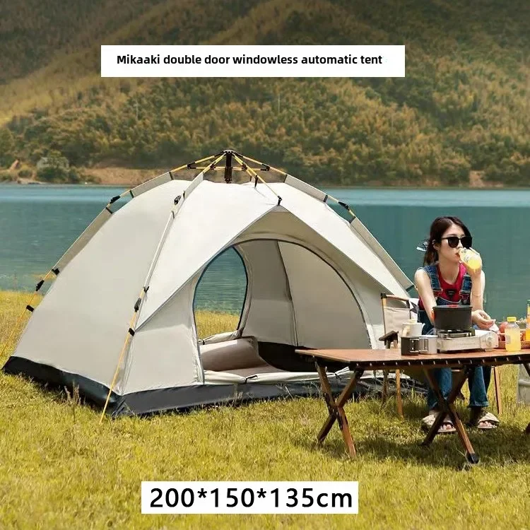 2-5 Person Camping Tents Travel Outdoor One-touch Tent Sun Protection Automatic Beach Tent Camping Equipment 텐트 Ultralight Tent