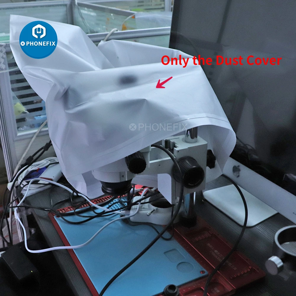 475 X 490mm Standard Microscope PVC Plastic Moistureproof Transparent Protect Dust Cover Protect Microscope From Dust Big Bag