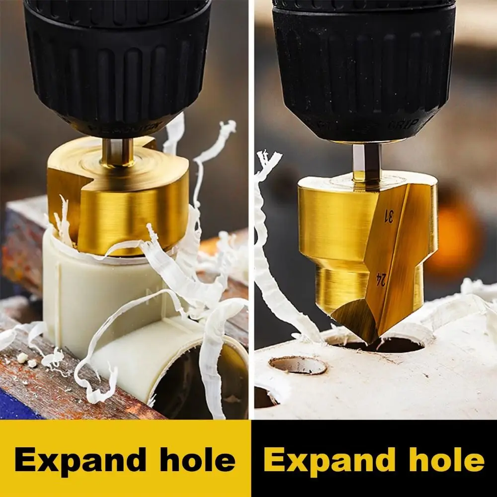 

3 шт. шестигранный хвостовик PPR подъемное сверло инструмент для подключения водопроводных труб 31/24/19 мм ступенчатое сверло износостойкое легкое