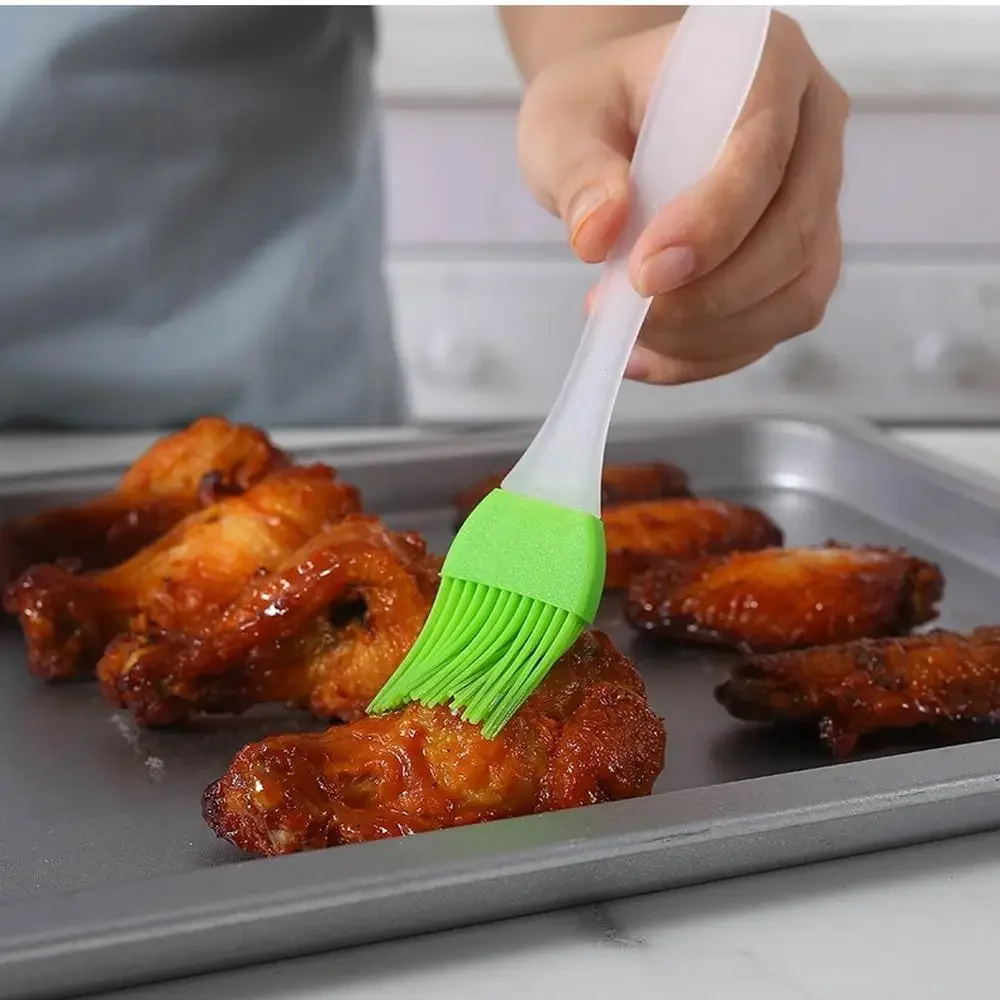 Detachable Silicone Pastry Basting Brush, Heat Resistant Oil Brush for Baking Cake, BBQ & Kitchen Cooking