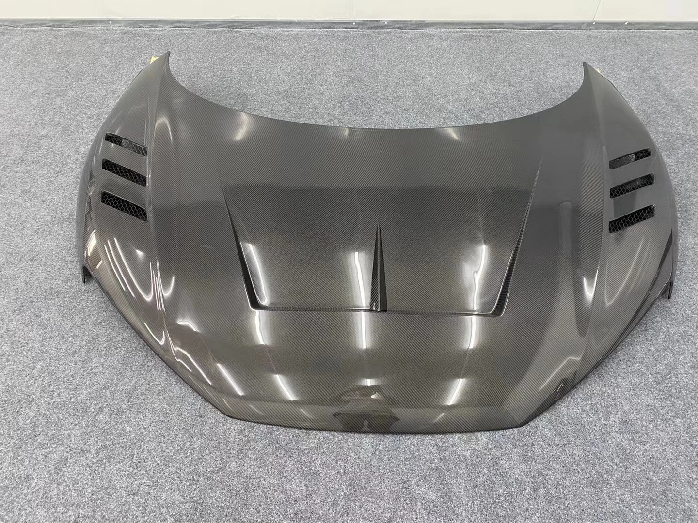 3K true carbon fiber 1016 style engine hood for  R8 body kit front bumper edge side skirt rear diffusercustom