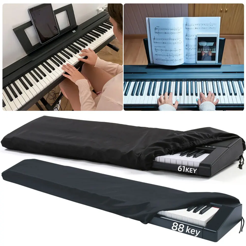 61/88 Key Electronic Piano Cover Dustproof Keyboard Instrument Cover Foldable Piano Keyboard Dust Cover Piano Accessories