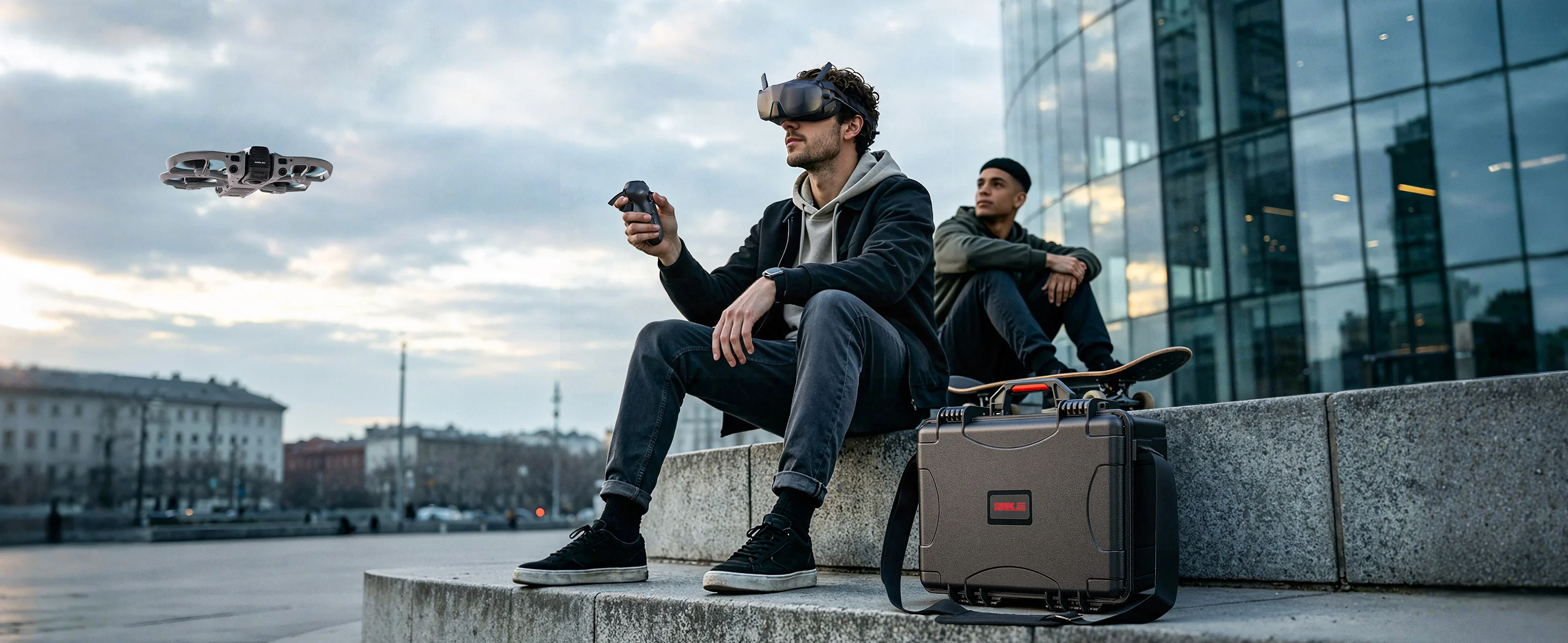 Wasserdichter Hartschalenkoffer für DJI Avata 360 Combo Stoßfeste Reise-Aufbewahrungsbox Unterstützt RC2/G-N3 Brillen/Motion Controller/Akku – Detail 12