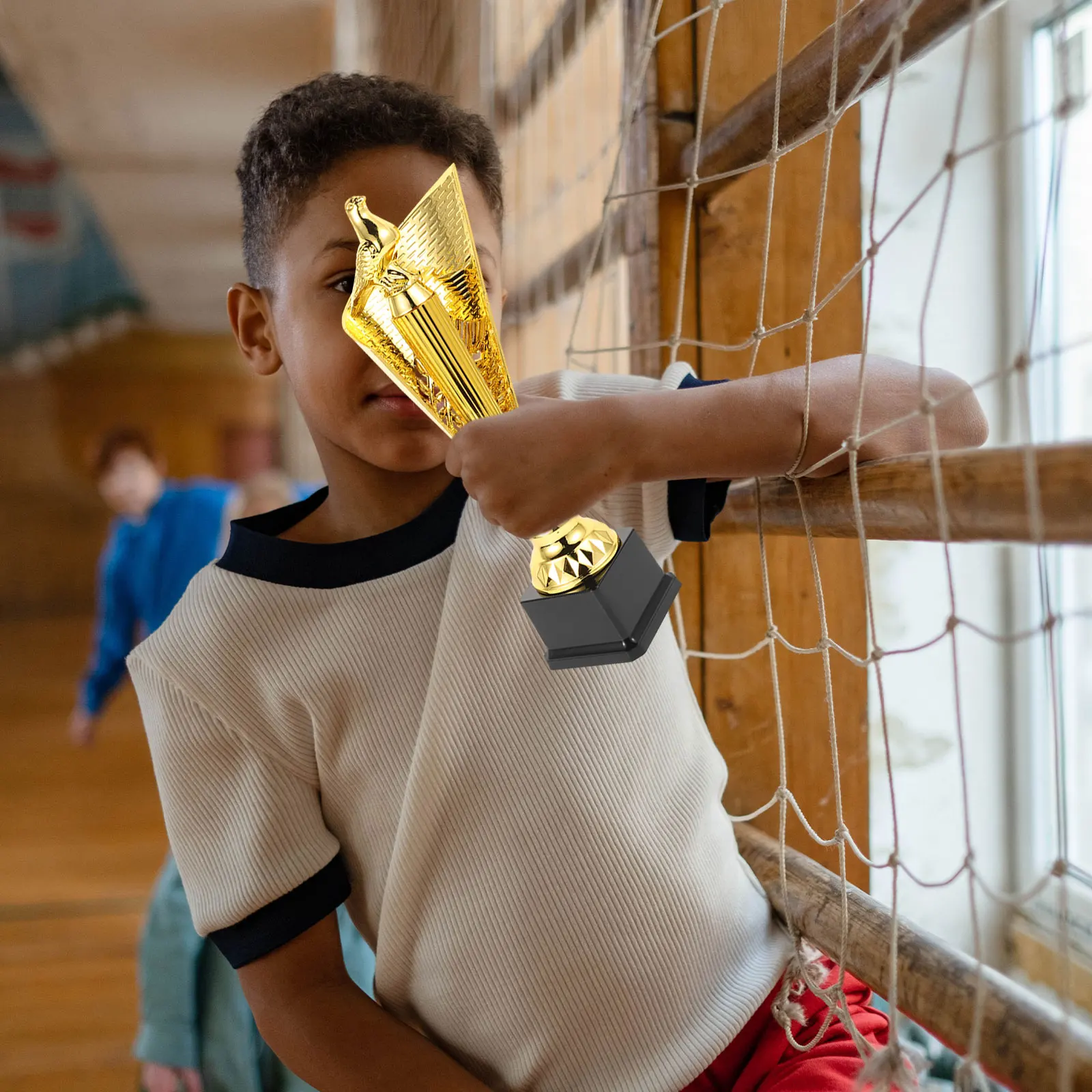 

Pigeon Trophy Golden Cups for Student Sports Meets Poetry Ball Dance Music Competitions Kids Awards Inspiring Honor