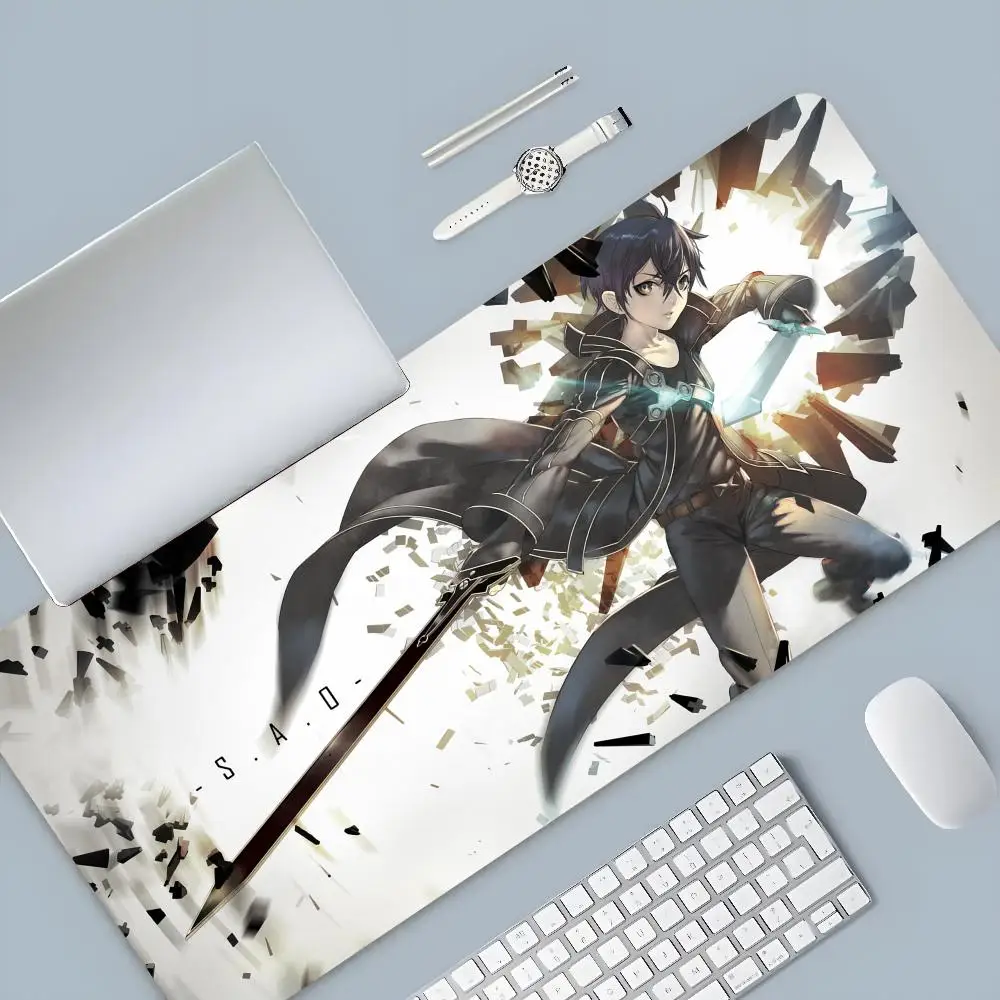 Sword Art Online Mouse Pad Cartoon Lockedge Large Gaming Pad Computer Gamer Keyboard Mat Desk Mousepad for PC Desk Pad