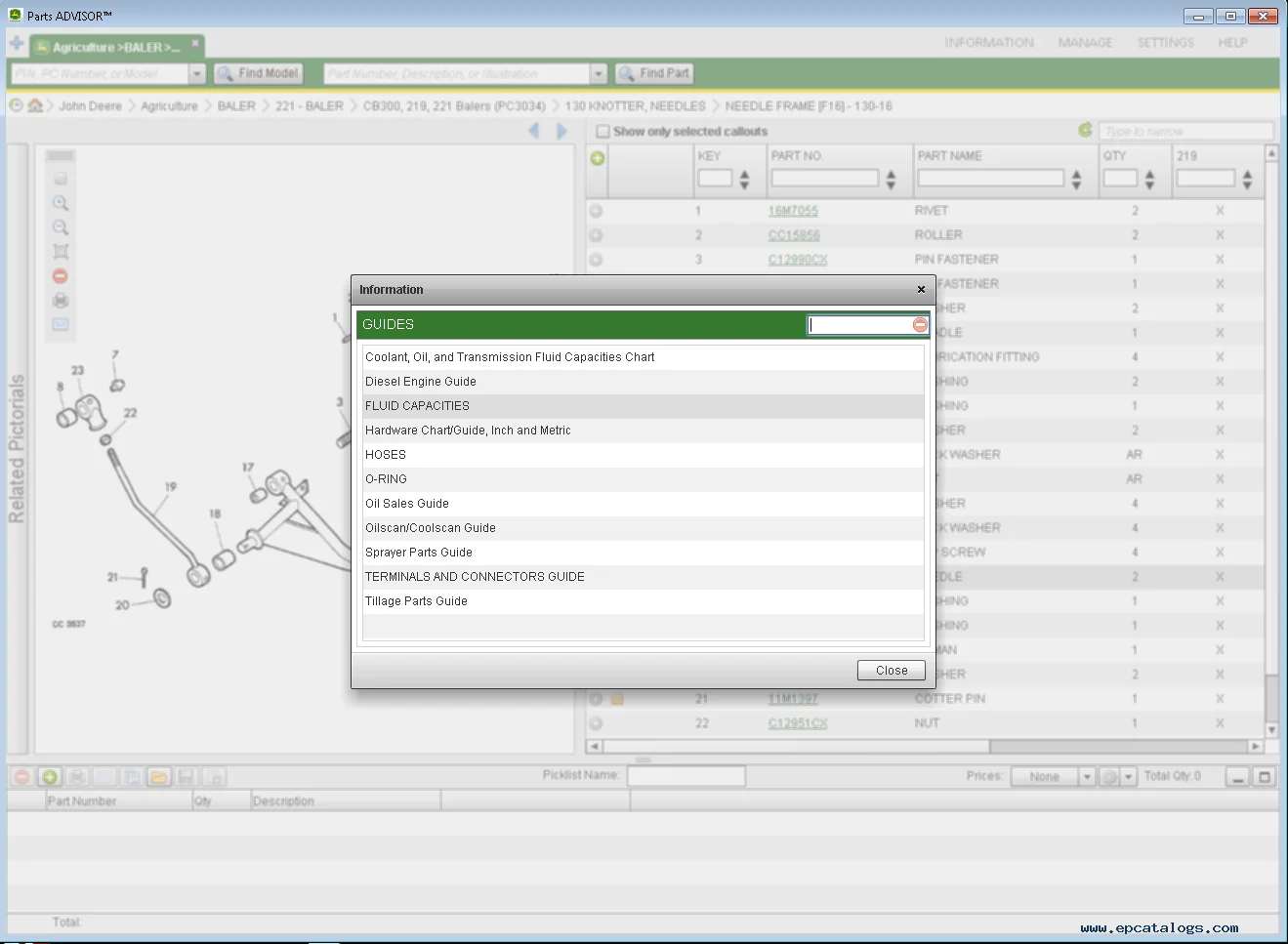 

Программное обеспечение каталогу запчастей ADVISOR AG CF CCE EPC Parts 2025 г.