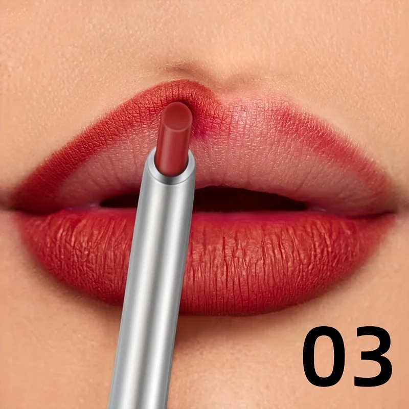 Wasserdichter, mattierter Lipliner-Stift, roter Konturtönungs-Lippenstift, langlebig, antihaftbeschichtet, feuchtigkeitsspendende Lippen, Make-up, Kosmetik