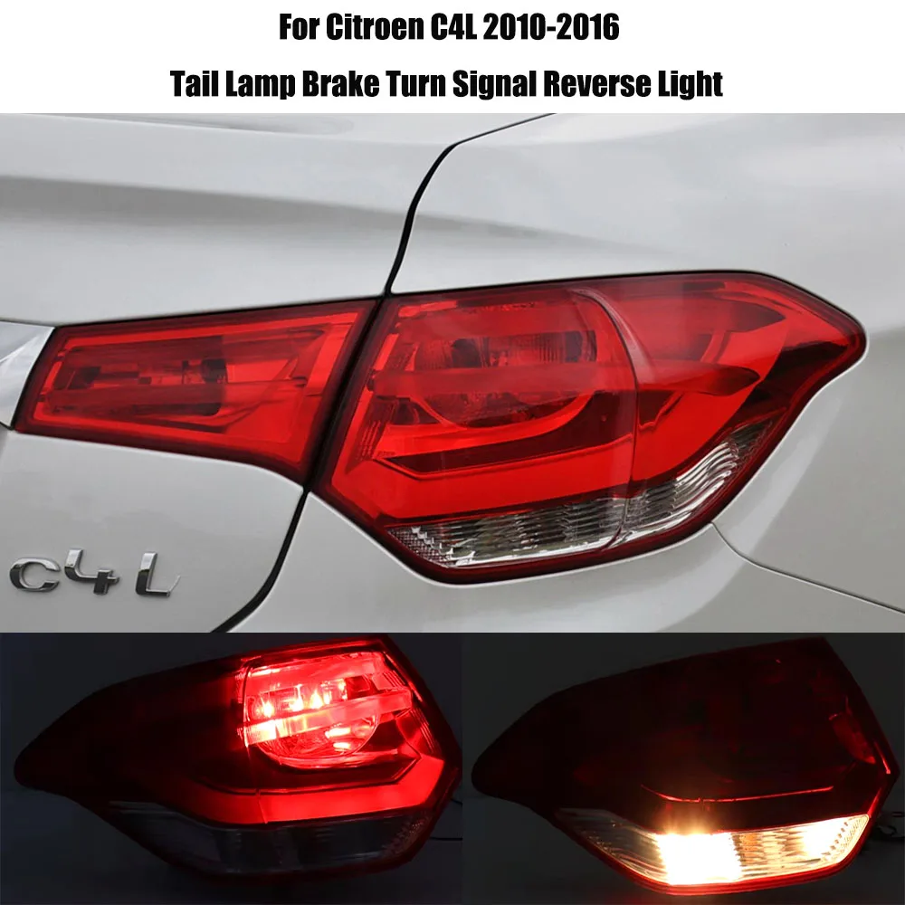 led-ハロゲンアウターリアテールランプブレーキターンシグナルリバースライトシトロエン-c4l-2010-2016