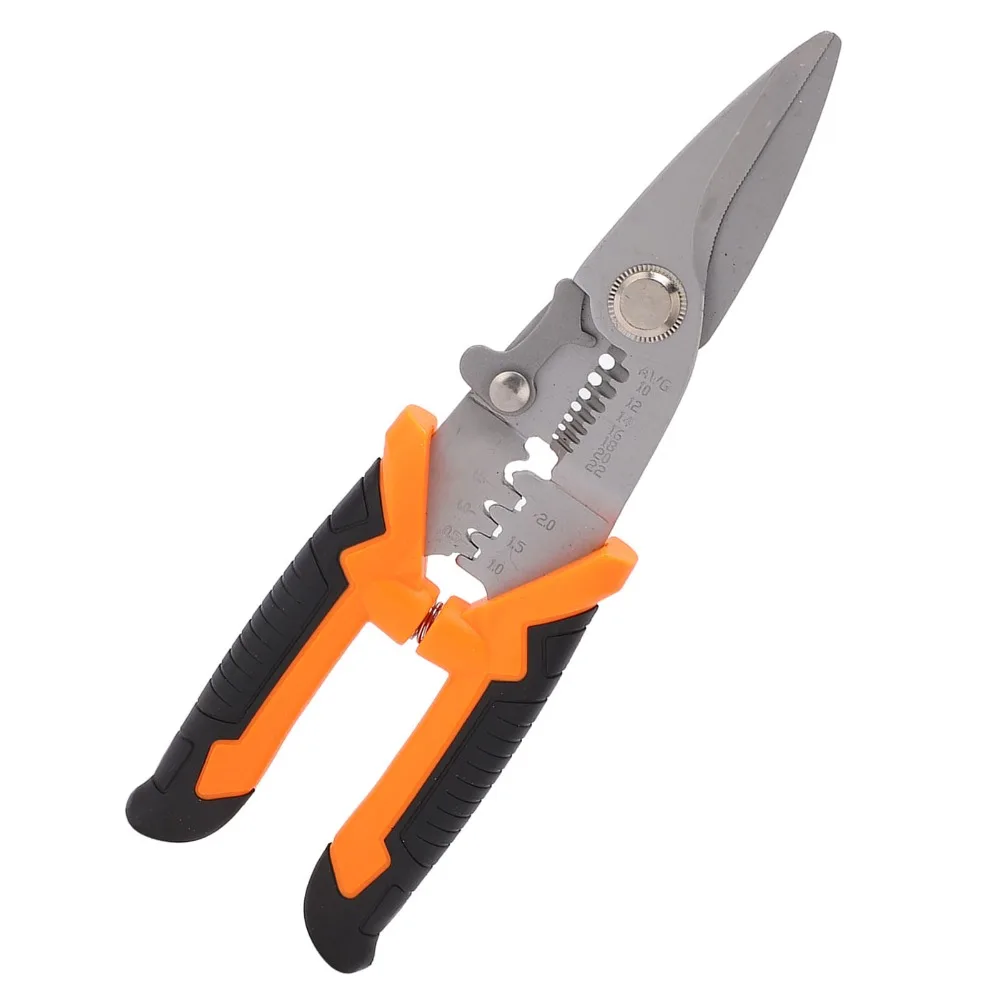 Stainless Steel Wire Stripping Tool HRC55 Hardness Saw Tooth Front Multifunctional Pliers Manual Operation Integrated Crimper