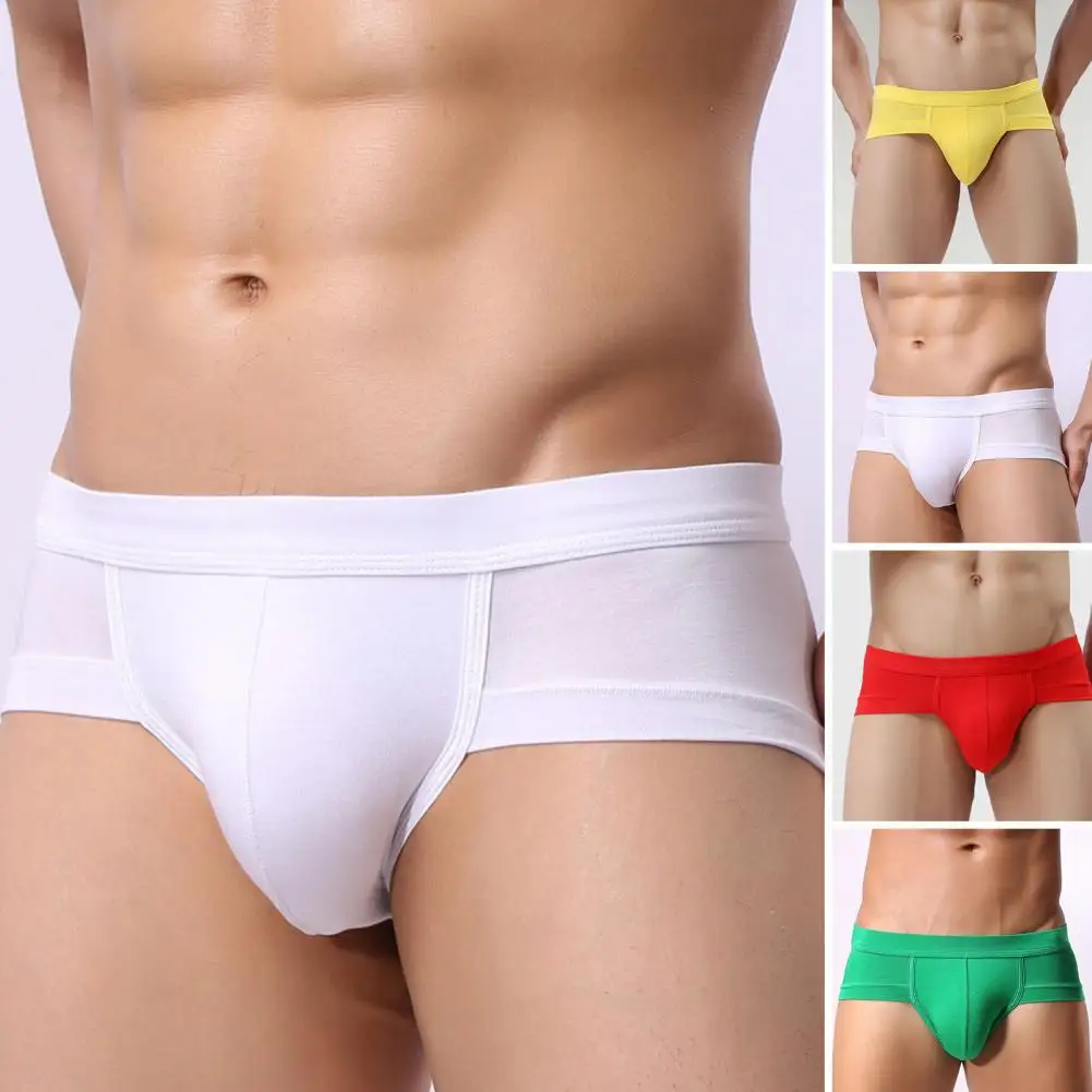 Men Briefs Underwear Men's Sexy Briefs Underpants Low Waist Thin U Covex Soft Comfortable Men Briefs Male Underwear