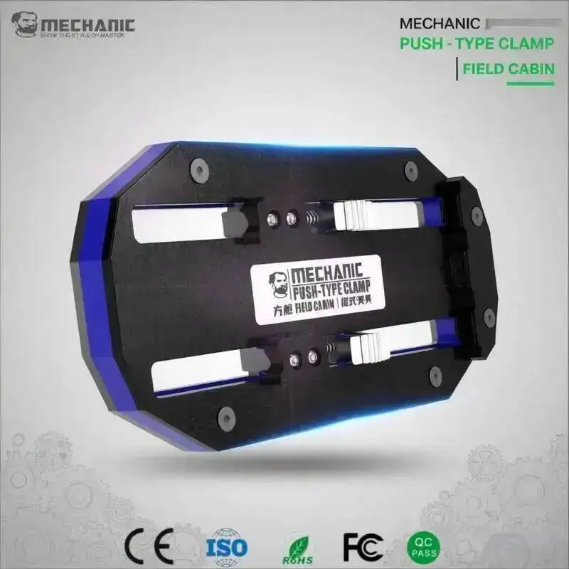 

MECHANIC Push Type PCB Clamp Concave Jaw Design Anti Slip Micro Adjustment for Phone Logic Board Pad Mainframe Soldering Fixture