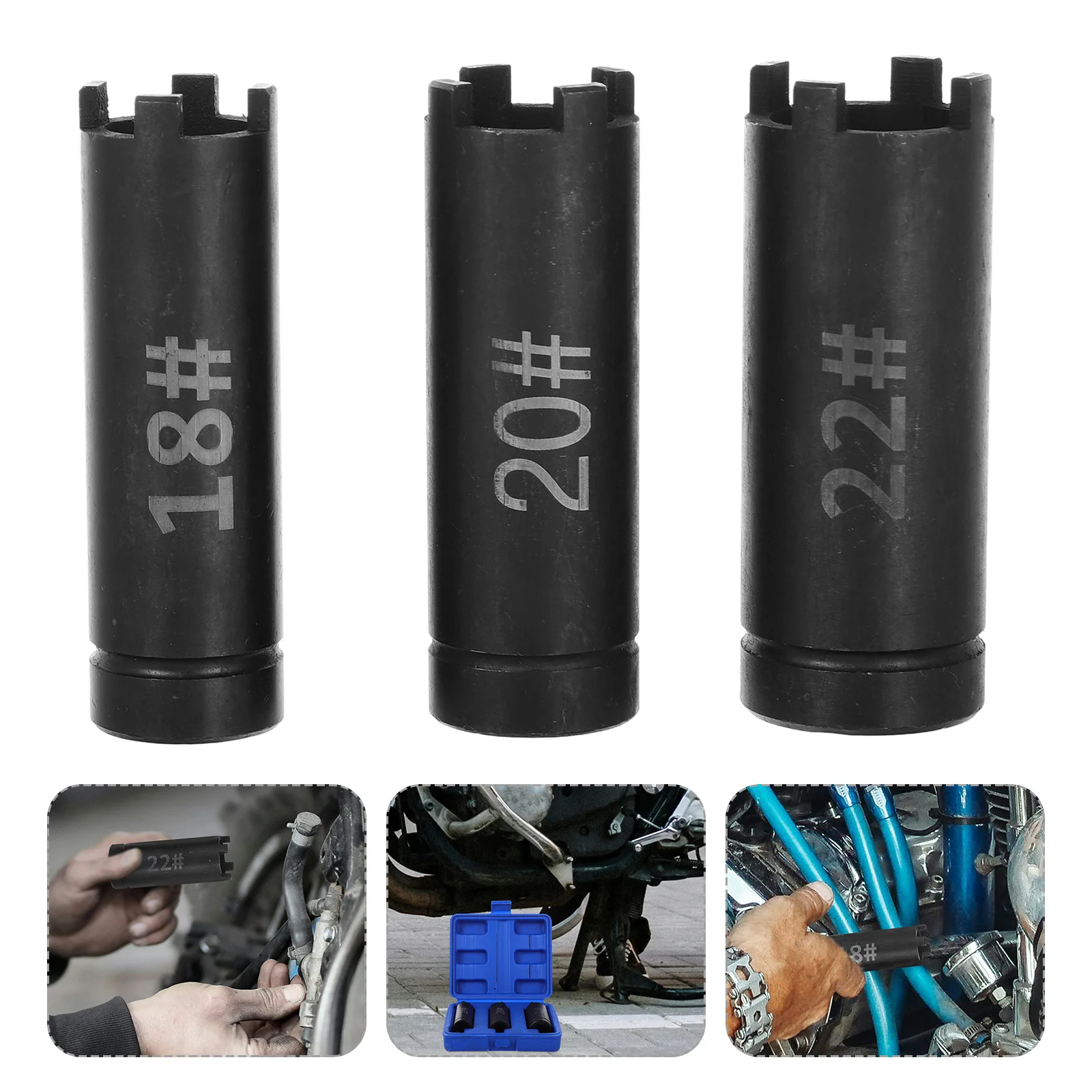 

Motorcycle Spindle Nut Socket Set Axle Nut Socket Clutch Centering Tool Wheel Hub Repair Kit Lightweight Durable for Garage