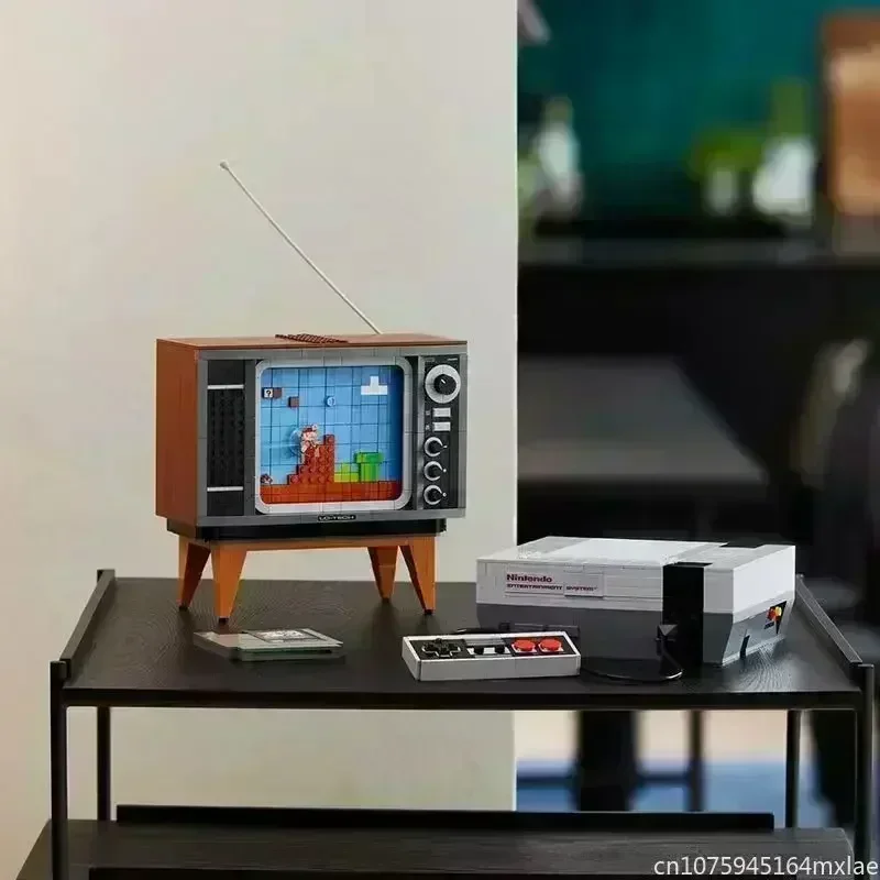 2646 قطعة وحدة تحكم ألعاب نينتندو نظام الترفيه نموذج اللبنات مع 1 الشكل تجميع الطوب لعب الاطفال الكبار هدية